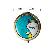 Specchio da Trucco Pieghevole Portatile Portatile in Ceramica Portatile Specchio da Camera da Letto HD Specchio per Trucco (Piccole Dimensioni) Adatto per Regali da Donna