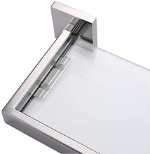Ghelf Bagno Contemporaneo a Parete Mensola di Vetro Singolo Mensola di Vetro Montato a Parete C Asciugamano Asciugamani in Acciaio Inox 304 Bagno Asciugamani Rack Perforato Bagno Scaffale Bagno Bagno