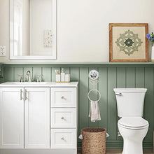 Biscottini Porta asciugamani bagno da muro 37x9,5x16 cm | Porta salviette bagno in ferro battuto | Porta asciugamano bianco