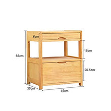 Comodini di Legno Solido Cassetone, Resistente, Adatto for Camera da Letto Soggiorno, Etc. (Color : B)