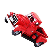 STOBOK Camion Rosso Veicolo Modello di Auto Regalo di Auto d'Epoca di Natale Regalo per Bambini Giocattolo Decorazione di Festa