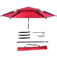 SJBD-Coaster Ombrellone Portatile, ombrellone da Pesca, Impermeabile e Resistente al Sole Inclinato a 360 Gradi, Isolamento Termico, Anti-ultravioletto