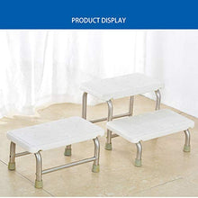 CBRCYGG Sgabello a 2 gradini, Sgabello da Bagno Sgabello a 2 Livelli in Acciaio Inossidabile, sgabelli da Doccia Portatili Antiscivolo Multiuso per Bagno e casa