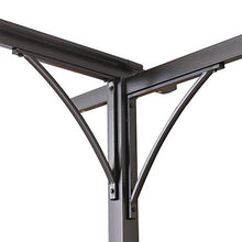 Outsunny Gazebo Pergola Gazebo pergola da Giardino con Coulisse Gazebo Pergola da Giardino per Esterno in Poliestere Struttura in Acciaio, Bianco, 350 x 350 x 230 cm
