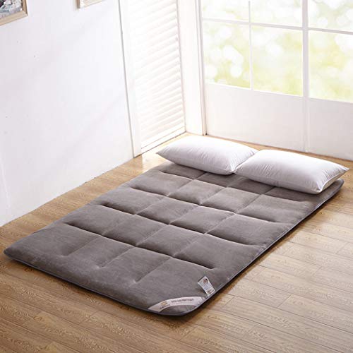 BEIGOO Giapponese Flanella Futon Materasso,Pieghevole Portatile Materasso Tatami Alleviare Pressione per Residenze Studentesche Ospite Materasso-A-150x200cm(59x79inch)