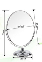 JXXDDQ Doppia - Sided Specchio Ovale European Metal Principessa Specchio Desktop Grande Specchio da Toilette Specchio di Bellezza