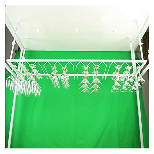 CCFENG cremagliera Creativa Bicchiere di Vino, a Testa in Giù cremagliera di Vetro, Appendiabiti Calice, banco Bar cremagliera di Vetro di Vino Appeso, Semplice e Vino Rack Moderna