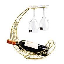 Botte di Rovere Dispenser di Vino Cremagliera Del Vino, Disegno Creativo Della Barca Della Luna Il Vetro Di Vino Può Essere Appeso Per Il Ristorante Antivari Del Vino Della Casa Decorazione Del Regalo
