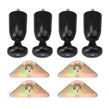 Wyxy Gambe scorrevoli con Struttura del Letto per mobili in plastica ABS 4X con Vite Lunga 5.91 Pollici
