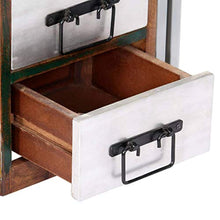XHCP Cassettiera Credenza Comodino Cassettiera Armadietto in Legno massello di Abete 80x36x75 cm