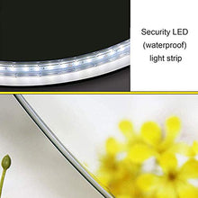 Specchio Tondo da Parete Bagno con Illuminazione LED, Retroilluminato a Prova di Esplosione, Specchio da Trucco da Parete Grande