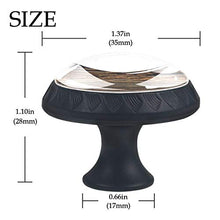 Set di 4 pomelli in cristallo per armadietti e cassetti, con design multiplo per cassettiere, armadi, comodini, libreria, stile vintage, in legno marrone