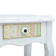 SKM Comodino Bianco 40x30x50,5 cm in Legno
