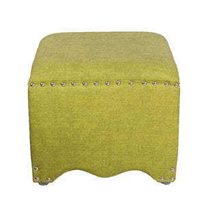 Mobili per la casa e Giardino Sgabello Imbottito in Stile Europeo per Sgabello/Trucco/Sgabello per Divano Quadrato per tavolino Soggiorno-Verde Ottomani da Cucina
