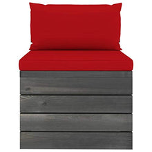 FAMIROSA Set Divani da Giardino su Pallet 6 pz con Cuscini Massello Pino-1857
