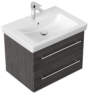 Mobile bagno con lavabo Villeroy & Boch Subway 2.0 65cm antracite venato