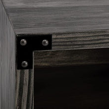 mDesign Tavolino da Letto – Moderni comodini Camera da Letto con Scomparto, Ideali Anche per Soggiorno e corridoio – Pratico Comodino Legno – Nero