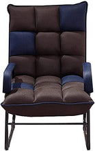-Recliner Sedia Brown Dark Brown Lazy Divano Lazy Sedia per Il Tempo Libero Sedia a Sdraio Balcone Balcone Camera da Letto Pranzo Break Pieghevole Sedia Poltrona Couch Moderno Sofà