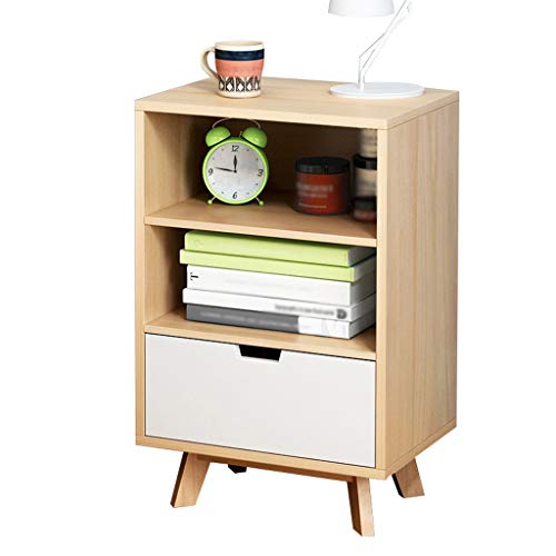 Comodino Corridoio Addensare Legno Home Assembly Studio Solid Locker Floor-Standing Camera di pompaggio Soggiorno Storage Box FANJIANI (Color : Oak)