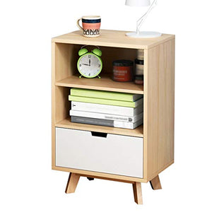 Comodino Corridoio Addensare Legno Home Assembly Studio Solid Locker Floor-Standing Camera di pompaggio Soggiorno Storage Box FANJIANI (Color : Oak)