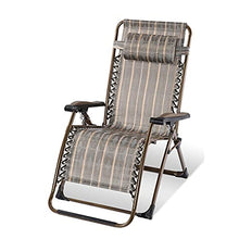 Sywlwxkq Sedia Pieghevole reclinabile, Sedie Heavy Duty Zero Gravity, Sedie per Il Tempo Libero, Lettini Prendisole, Sedie da Spiaggia, Sedie a Sdraio, Beach Patio Garden Camping, Super lar
