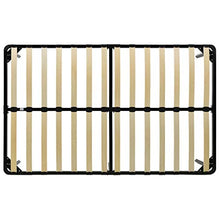 BIGTO - Struttura letto in metallo per camera da letto, 200 x 200 cm, colore: Nero