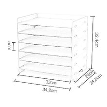 Schedario Classificatore Verticale Cartella del Desktop, Portariviste in Legno Scaffale per Cancelleria A più Piani, Forniture per Ufficio O Articoli per La Casa (Size : #14)