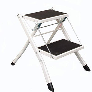 Sgabello Scaletta Pieghevole Scala a Pedale Ferro battuto Scala Domestica a 2 Strati Scala a Pedale da Cucina Attico Sollevatore Bagno Sgabello da Bagno Sgabello A +