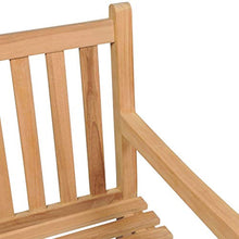Tidyard Panca da Esterni in Legno di Teak, Panchina Giardino 150x62,5x90 cm