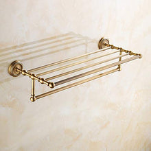 LCBLC Portasciugamani da Bagno in Ottone Antico Portasciugamani da Bagno Accessori per Mensole A Doppio Asciugamano