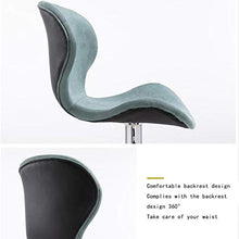 M-YN Sgabelli da Bar Sgabelli da Bar Regolabile Barra d'Acciaio Sgabelli di casa Colazione Bancone Cucine Bar Sgabelli con poggiapiedi ergonomici & Sedili (Color : Blue)