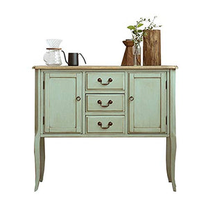 QuRRong Credenza Cabinet Armadio Cassetone Bagagli unità con Porte Madia for Camera Cucina Bagno per Soggiorno Camera da Letto (Color : Green, Size : 100x40x86.5cm)
