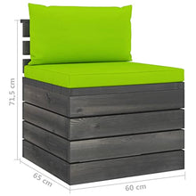 vidaXL Set Divani da Giardino su Pallet 8 pz con Cuscini Massello Pino