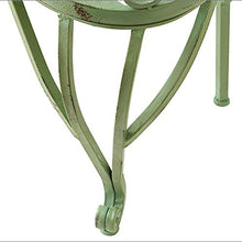 LXLH Panchina da Giardino Panchina da Giardino retrò in Ferro battuto, Poltrona da Giardino in Metallo per terrazza con Balcone, Panca Decorativa da Esterno con Schienale e braccioli, Adatta per