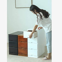 TXXM, cassettiera con cuciture e cassetti, in legno massello, per bagno, cucina, colore: ciliegio, dimensioni: 30 cm
