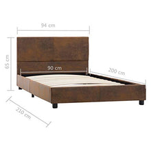 SKM Giroletto Marrone in Similpelle Scamosciata 90x200 cm (19.05kg)