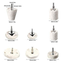 8PCS Disco Lucidante per Trapano, Ruota di Lucidatura in Cotone per Manicure Alluminio, Acciaio Inox, Cromato