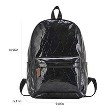 SUPYINI Zaino olografico da donna, zaino geometrico, borsa a tracolla riflettente flash, zaino alla moda con borsa laser unisex
