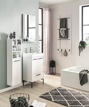 Schildmeyer Lina - Armadietto alto, 30,4 x 21,8 x 115,6 cm, colore: Bianco gesso