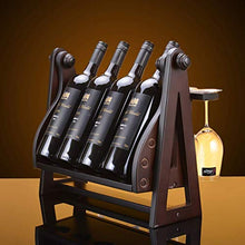 LHQ-HQ Wine Rack cremagliera del Vino in Legno Arredamento e la Decorazione cremagliera Wine Bar Rack di stoccaggio Vino Rack caffè in Legno massello