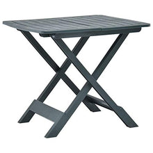 Festnight Tavolo da Giardino Pieghevole Verde 79x72x70 cm Tavolo da Giardino da Balcone Richiudibile in Plastica Tavolo da Campeggio
