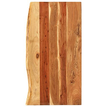 vidaXL Legno Massello di Acacia Piano per Lavabo Bagno Ripiano per Lavello Rustico Mensola per Lavandino Accessori per Bagno 100x55x2,5 cm