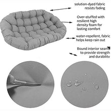 ZWPY Cuscino Doppio Papasan Grigio, Cuscini per sedie a Cesto sospesi-Nessuna Sedia, Cuscino per Sedia Amaca a Uovo Appeso per Giardino con Patio