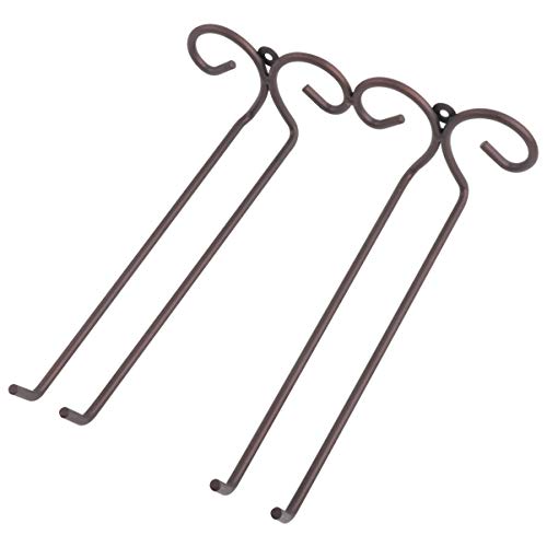 OUNONA 2 Pezzi Porta Bicchieri Vino in Acciaio Inox placcati Bronzo, Porta Bottiglie da Vino da Parete per calici di Vino, Porta Bicchieri sospeso da Bar