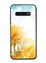Suhctup Compatibile con Samsung Galaxy S10 Plus / S10+ Custodia Protettiva in Vetro Temperato 9H + Cornice Paraurti in TPU Silicone Morbido Assorbimento Degli Urti a 360 Gradi Protezione -albero