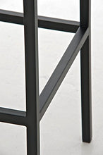 CLP Sgabello Bar Montreal Imbottito In Similpelle I Sgabello Panchetto Design Cucina o Bar Telaio 4 Gambe Alt 85 CM, Colore:nero, Colore del telaio:nero