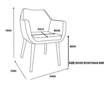 AC Design Furniture, Trine in legno, Sedia, Marrone, 58 x 58 x 84 cm
