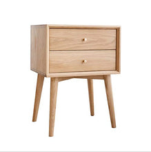 ZFB8B Comodini Nordic all-Solido Legno Comodino Rovere Comodino in Stile Giapponese Camera Locker Due cassetti Vendite dirette della Fabbrica 1PCS