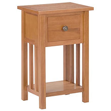 vidaXL Tavolino Portariviste con Cassetto 35x27x55 cm Legno di Rovere