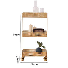 LYM &ripiano di stoccaggio Scaffale di stoccaggio, Falling Subway Art Rack di stoccaggio Mobile Multistrato Carrello Camera da Letto Soggiorno Rack di stoccaggio -3 Piani Scaffale di Finitura